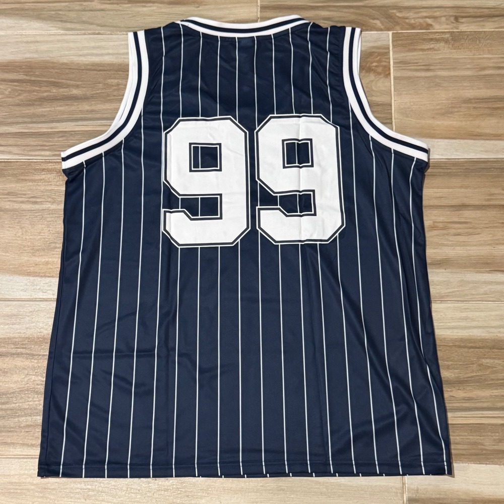 New York Yankees Aaron Judge 99 Basketball Jersey SGA 8 3 2023 Adult XL